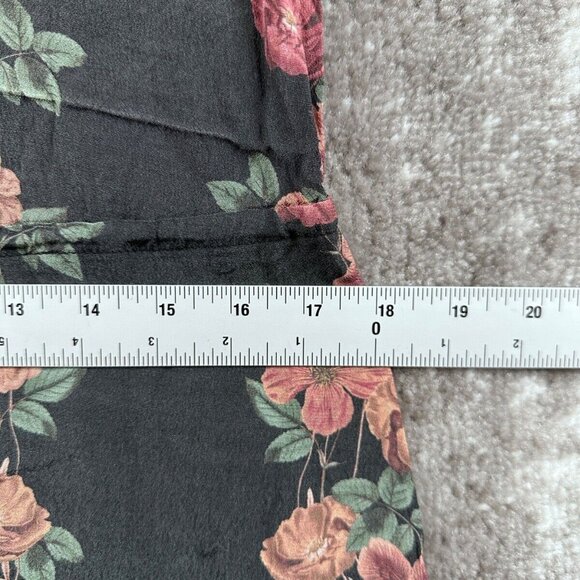 Auguste The Label Dress US 6 Womens Black Cami Slip Midi Floral - Picture 4 of 8